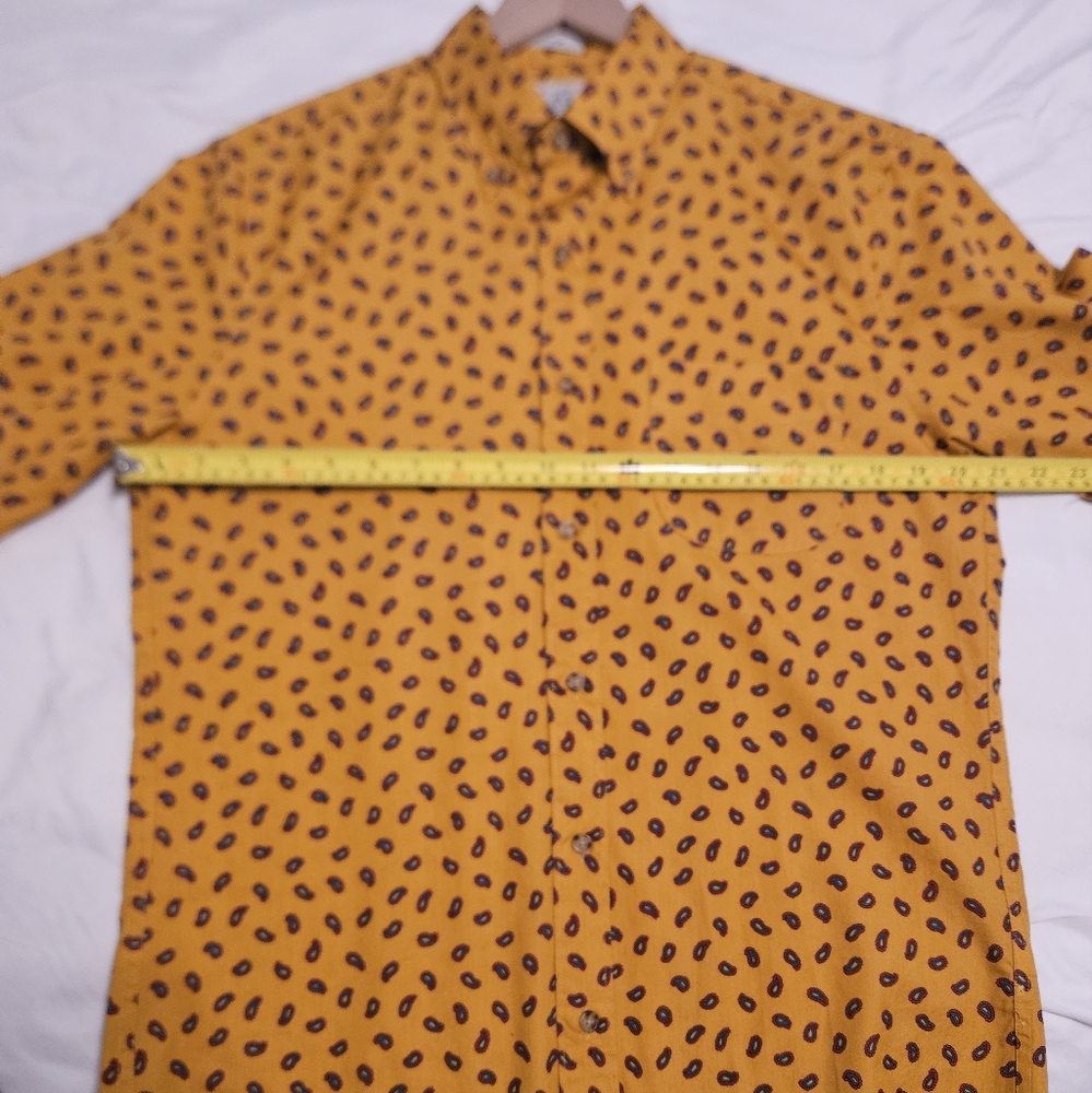J. Crew Gold Patterned Shirt Long Sleeve